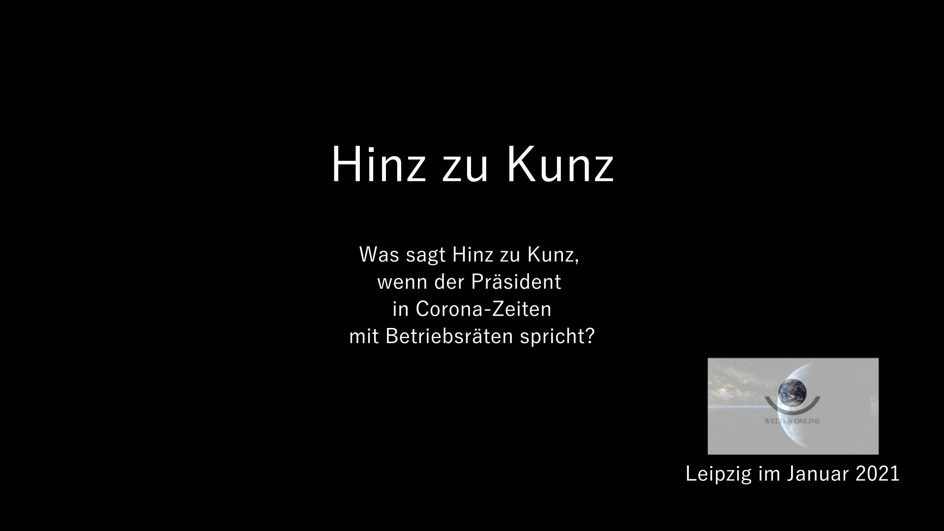 Hinz zu
                  Kunz